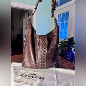 Coach Brown Leather Hobo Bag